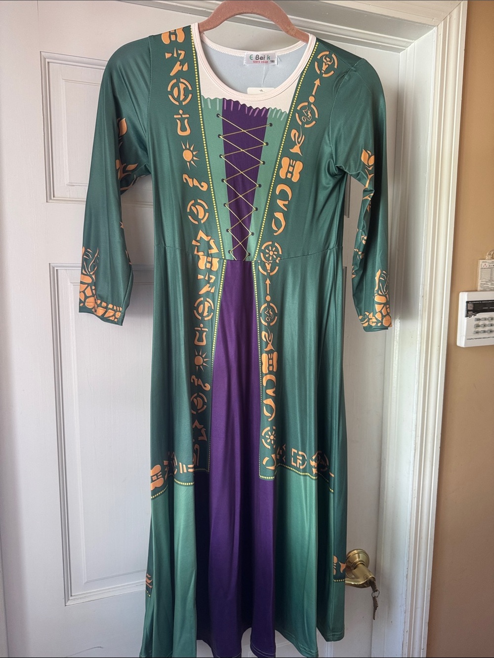 New! Winifred Sanderson Green and Purple Inspired Maxi Dress- Hocus Pocus